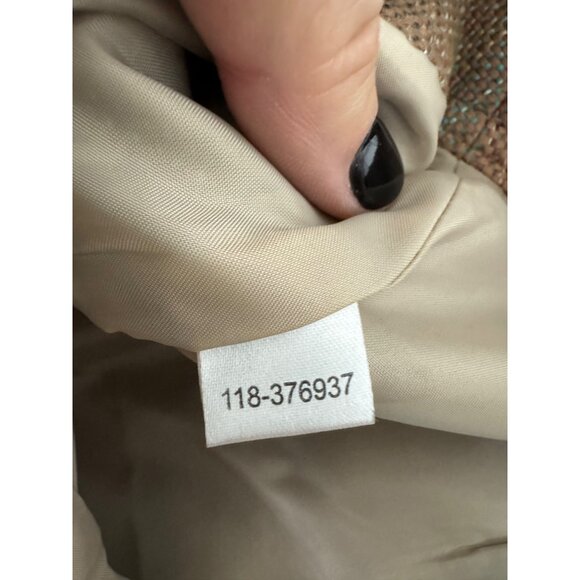 Ann Taylor Loft Womens Woven Mini Skirt Sz 14 Brown Multi-Color Side Zipper NWT - Picture 7 of 12